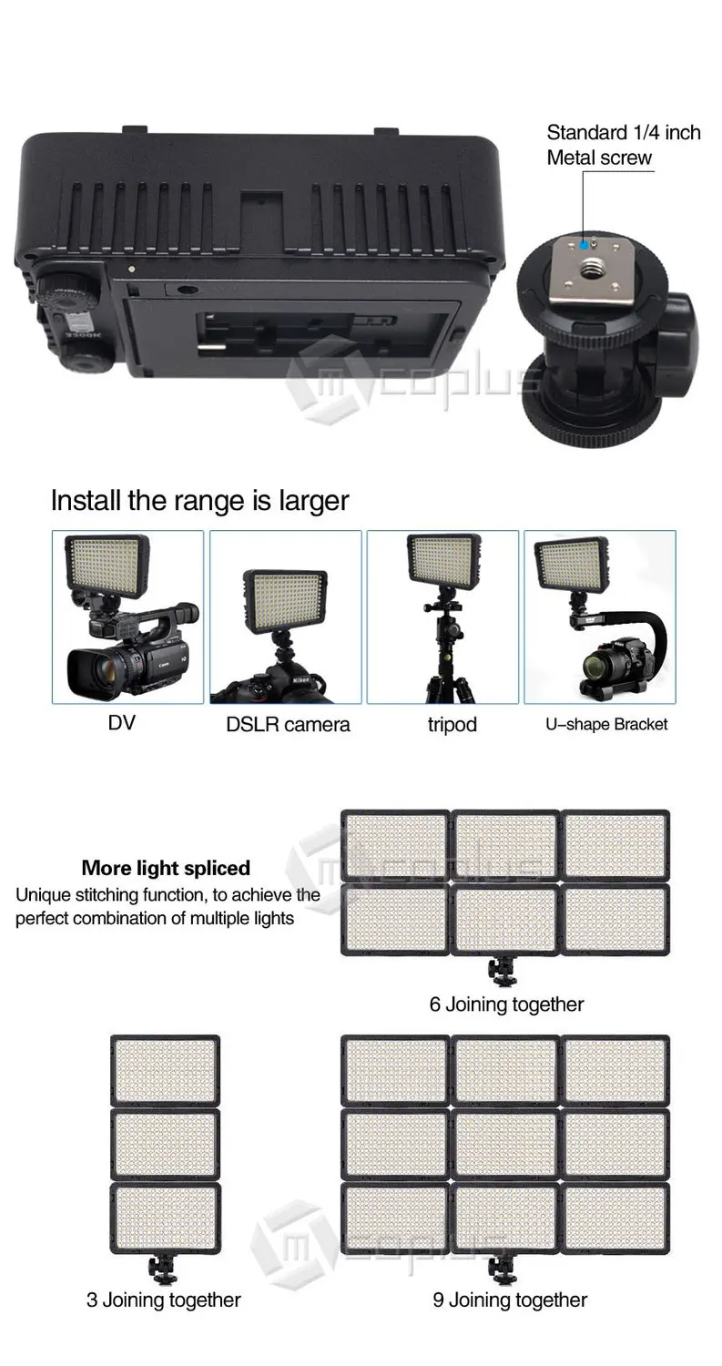 Mcoplus 198 Би Цвет 3200 К/7500 К светодиодный свет комплект для видеокамеры DV и Canon, nikon, Pentax, для Olympus Цифровые зеркальные Камера