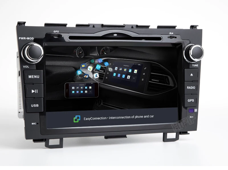 Top IPS 1024*600 Car Radio Multimedia Player 8" Android9.0 Auto DVD Radio navigation for Honda CRV 2007-2011 stereo wifi navi gps 9