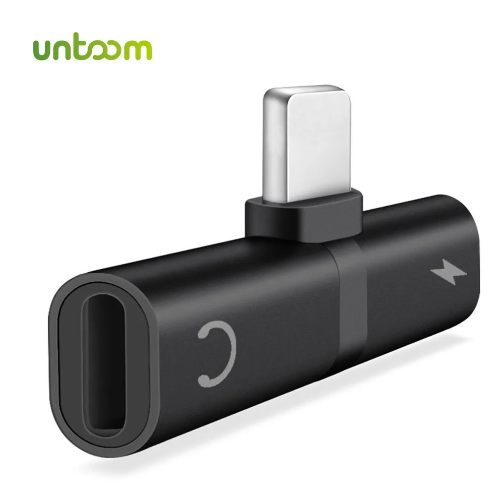 

2 in 1 for Lightning Adapter For iPhone X Xs Max Xr 8 7 Plus Charging Cable Adapter For iOS Charger Splitter Headphone Adapter