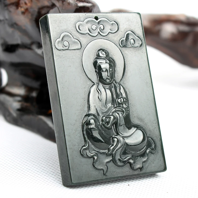 

100% jewelry XINJIANG HETIAN necklace Pendant Buhhda Pendant HETIAN Pendant Stone Mens jewelry for men