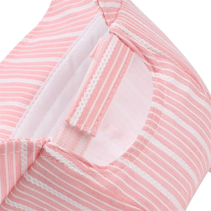 Fashion Rabbit Baby Hat Boy's Panama Cotton Striped Baby Cap Cute Ears Baby Sun Cap Brim Toddler Bucket Hat Baby Girls Clothing (7)