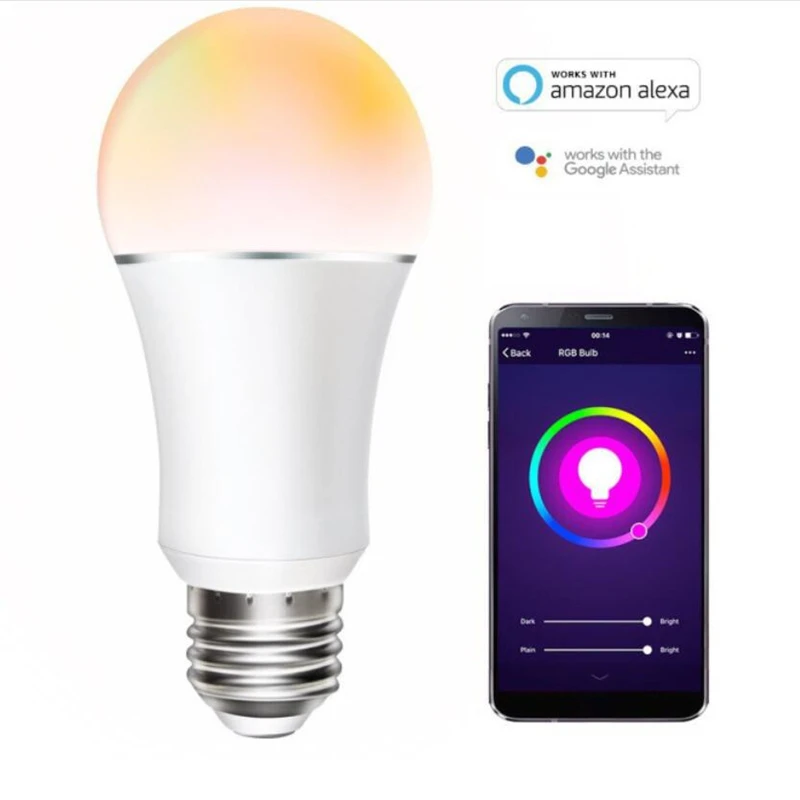 16M colors diammable led wifi bulb sound control AC110v 220v 230v 240v