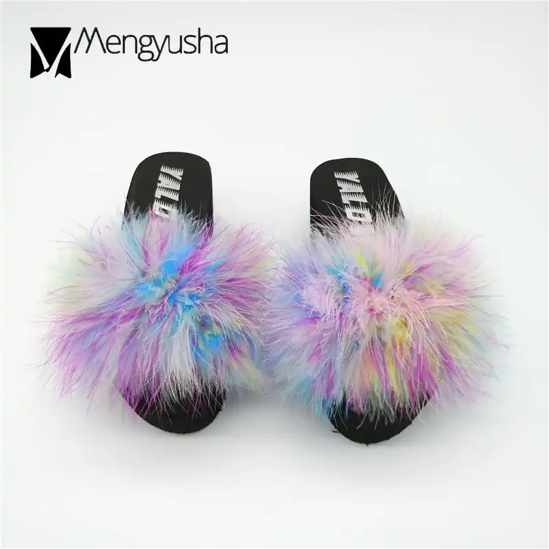 feather flip flops