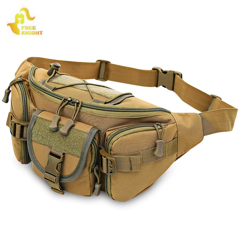 

Free Knight 3 - 5L Tactical Molle Bag Waist Bag Waterproof Hiking Fishing Sports Hunting Waist Bag Camping Sport Bag