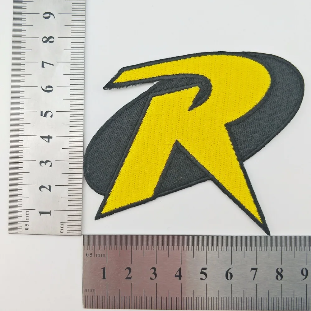 Movie ROBIN R Mini front jacket vest patch clothing decoration cool biker motorcycle mini patches DIY logo (2)