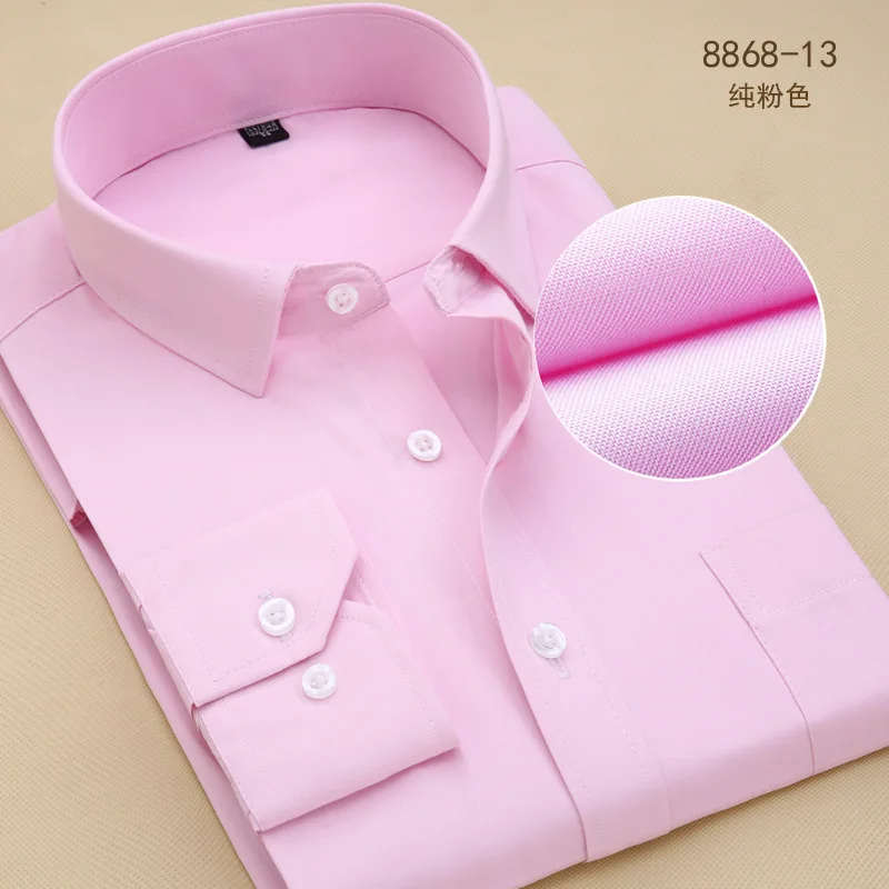 Весенняя брендовая мужская рубашка в полоску, деловая официальная рубашка с длинным рукавом, Мужская одежда, рубашки размера плюс, офисные мужские топы 7XL - Цвет: 8868-13