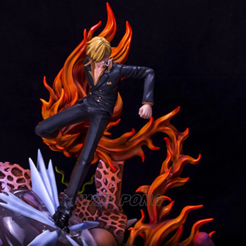 46 см одна деталь Vinsmoke Sanji battle ver статуя 1/12 торт остров Санджи фигурка Модель Коллекция игрушек подарок