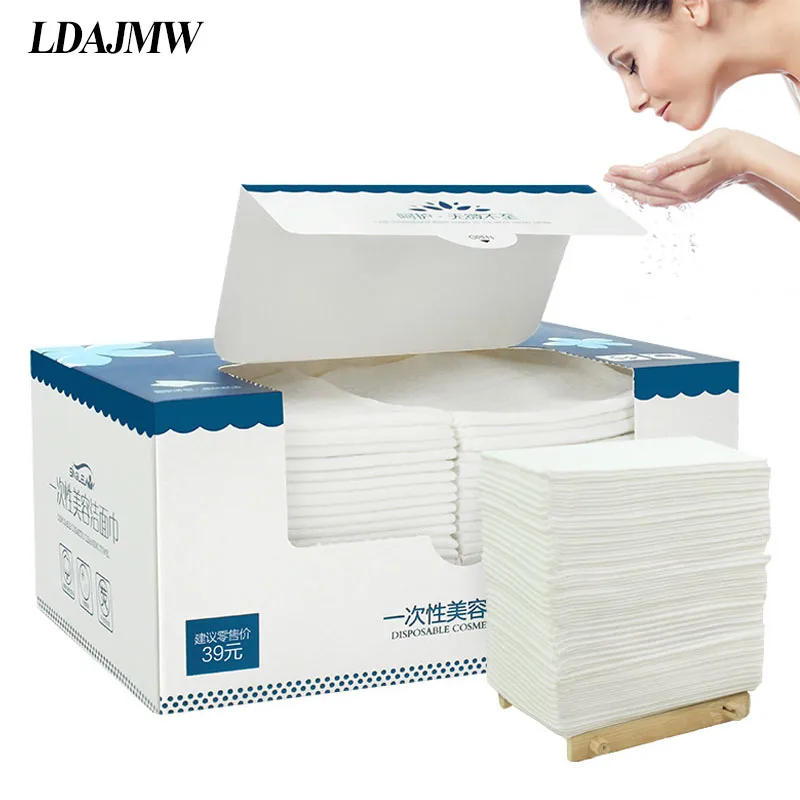 LDAJMW 60PCS Portable Multi purpose Cotton Disposable Face Towel Wet