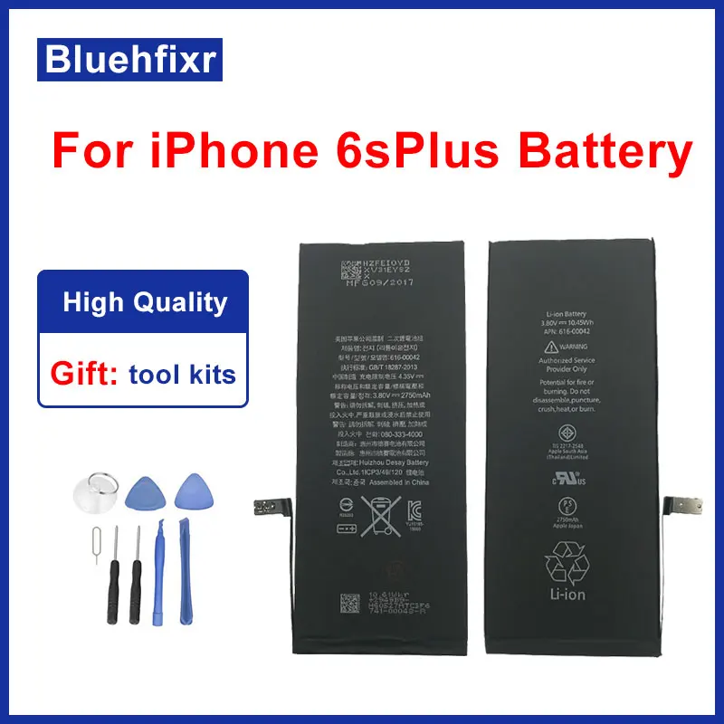 Новая литиевая батарея 2750mAh для Apple iPhone 6SPlus 3 8 V литий-ионная внутренняя Замена