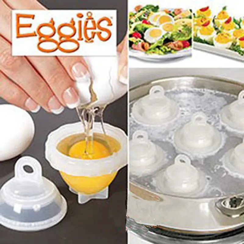 Многофункциональная жесткая варочная яичная плита 6 Eggies без раковин с бонусом яйцо белый сепаратор контейнер для варки яиц кухонная плита инструменты