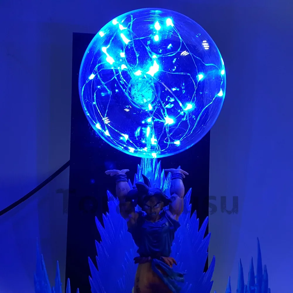 Dragon Ball Z Son Goku Spirit Bomb DIY светодиодный ночник аниме Dragon Ball Z DBZ светодиодный настольный светильник Сон Гоку фигурка куклы