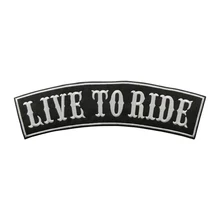 Жить, чтобы ездить rider патч вышивка железа на патч es с украшением на выбор для куртки фанк крутые наклейки Железо на патч