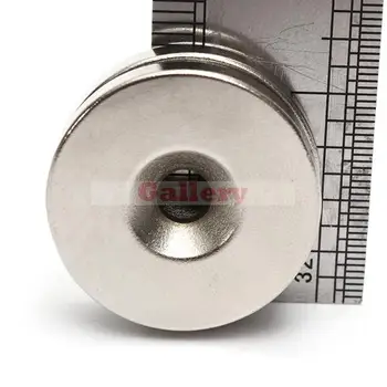 

2 pcs Lot Strong Countersunk Magnets 30mm x 5mm Hole: 5mm Disc Rare Earth Neodymium