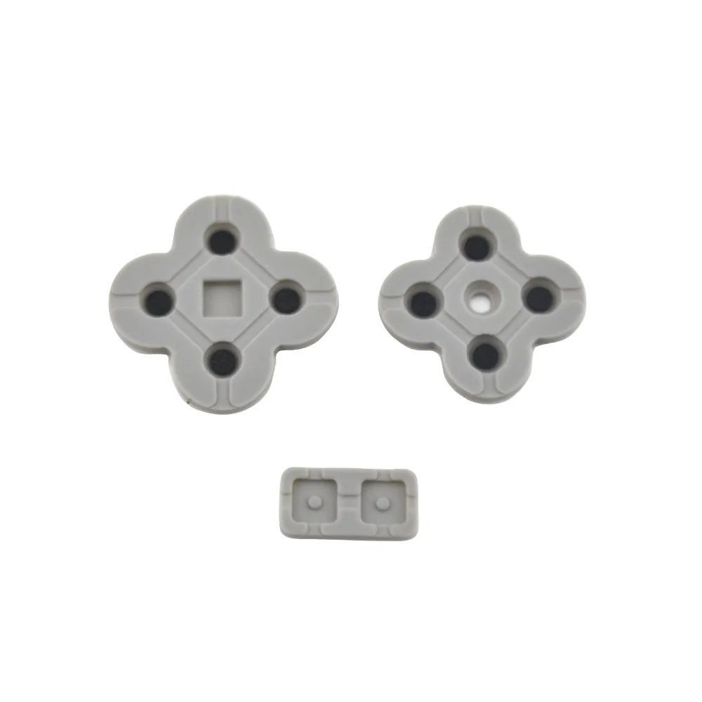 

10PCS a lot High quality Rubber Conductive Button A B D pad select start silicon key press buttons repair parts for DSL