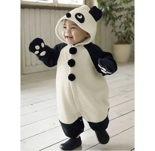 Free shipping! Infant Lovely PandaClothing With Cap/Baby Romper Baby Jumpsuit Panda Style/B105-9 |