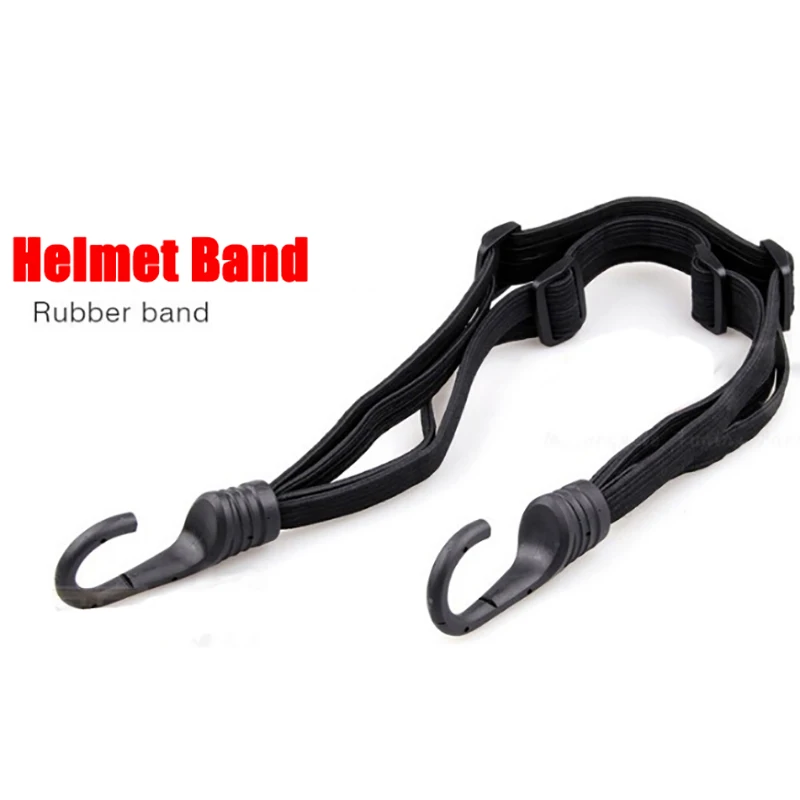 

Cross-country Car Motorcross Accessories Pedal Motorcycle Helmet Band Luggage fixed rope elastic Helmet Hook Net Rope