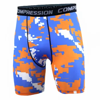 

Men's Compression Tights Shorts Sports Tight blue Fitness Running Basketball Short Jogging Leggings Slim Fit Running Shorts