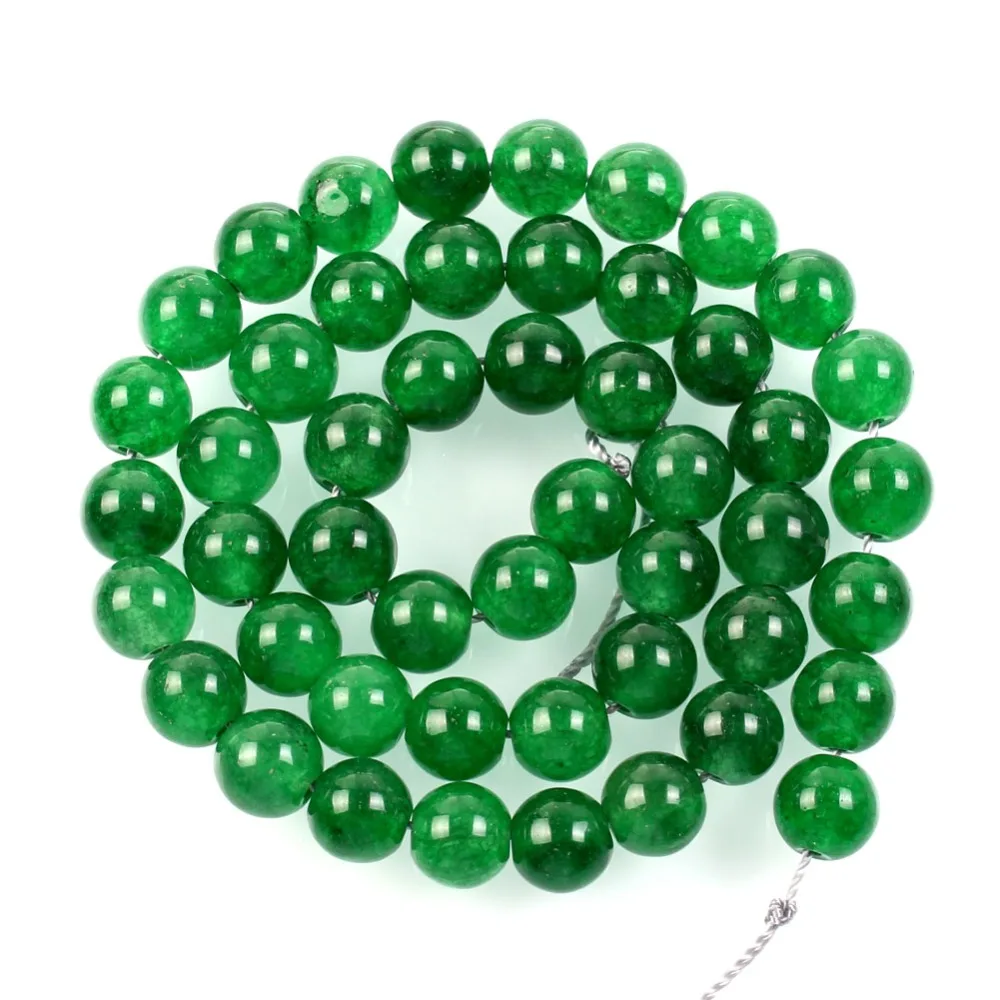 

15"Strand Natural Stone Beads Green Clear Marble Stone Beads Round Loose Spacer Beads For Jewelry Making Bracelet 8mm