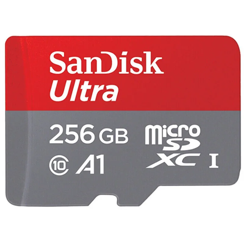 Двойной флеш-накопитель SanDisk карты памяти 16 Гб оперативной памяти, 32 Гб встроенной памяти, 64 ГБ 128 100 МБ/с. UHS-I TF микро-sd карты Class10 ультра SDHC/SDXC карты флэш-памяти - Емкость: 256 ГБ