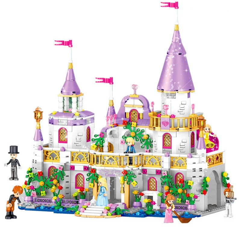 

Girls LegoINGlys Friends QL1106 731PCS Building Blocks Princes Windsor Castle Model Kit Educational Toys for Children Girls gift
