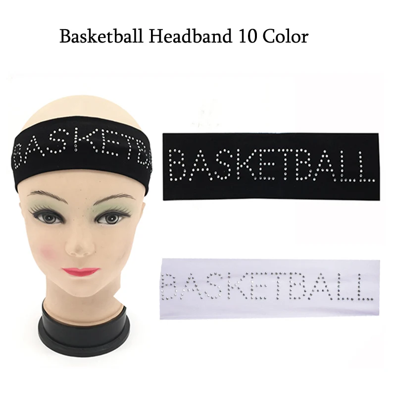 Buy BASKETBALL Rhinestone Cotton Stretch Headband for