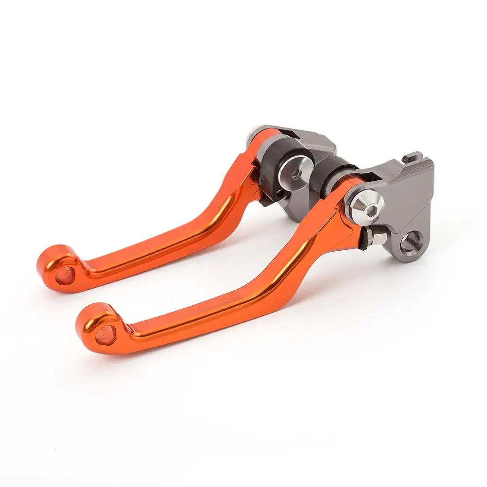 Для KTM 250 EXC 250 SX exc 2000-2004 2003 2002 2001 ЧПУ Алюминий мотокроссные Тормозные рычаг сцепления тормозные рычаги для мотоцикла Регулируемый рычаг - Цвет: orange