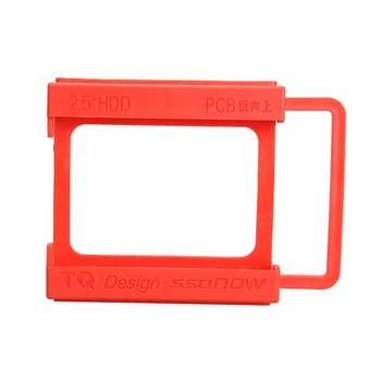 

Red Plastic 2.5" to 3.5 Inches SSD Notebook HDD Hard Drive Disk Mounting Adapter Bracket Dock Holder