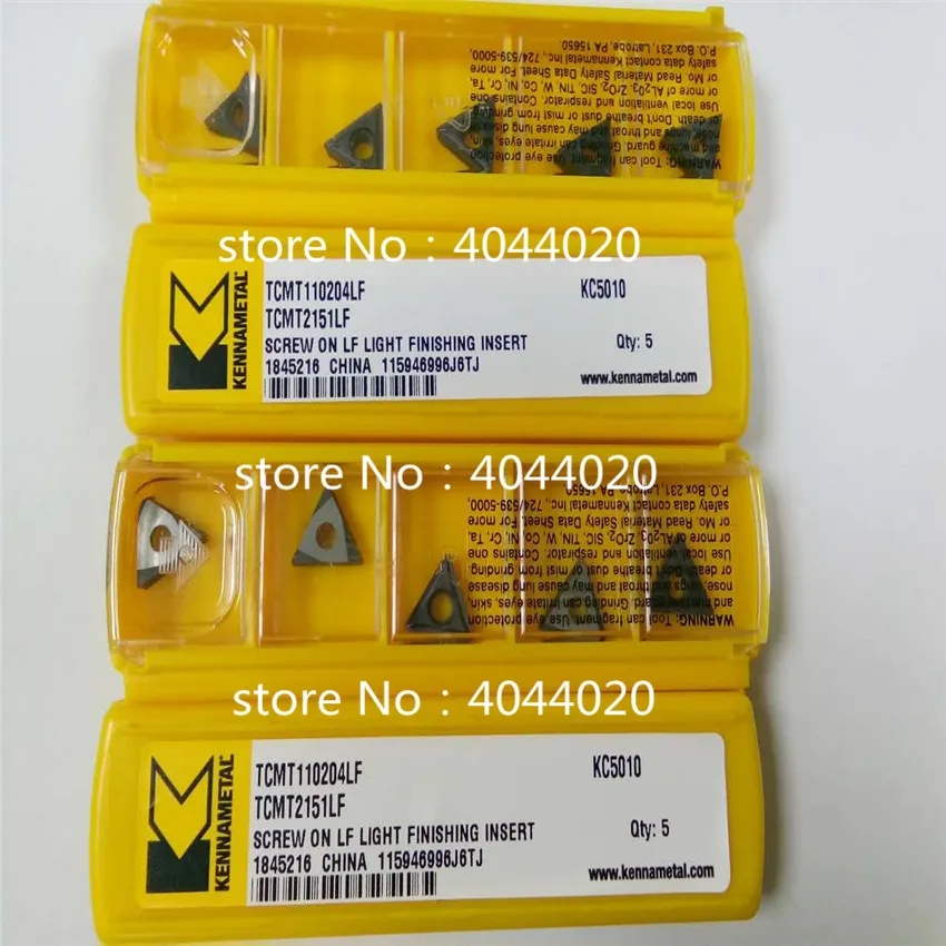Карбидные вставки Kennametal TCMT110204LF KC5010 TCMT2151LF 5 шт. | Инструменты