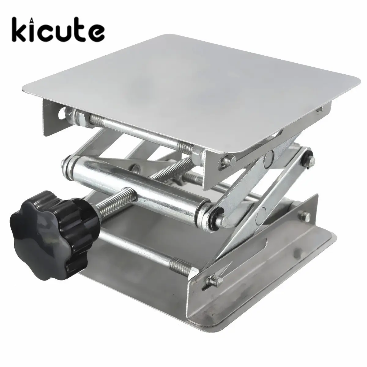 

Kicute High Quality 100*100*160mm Stainless Steel Lab Jack Lifting Table Laboratory Platform Support Jack School Lab Supplie