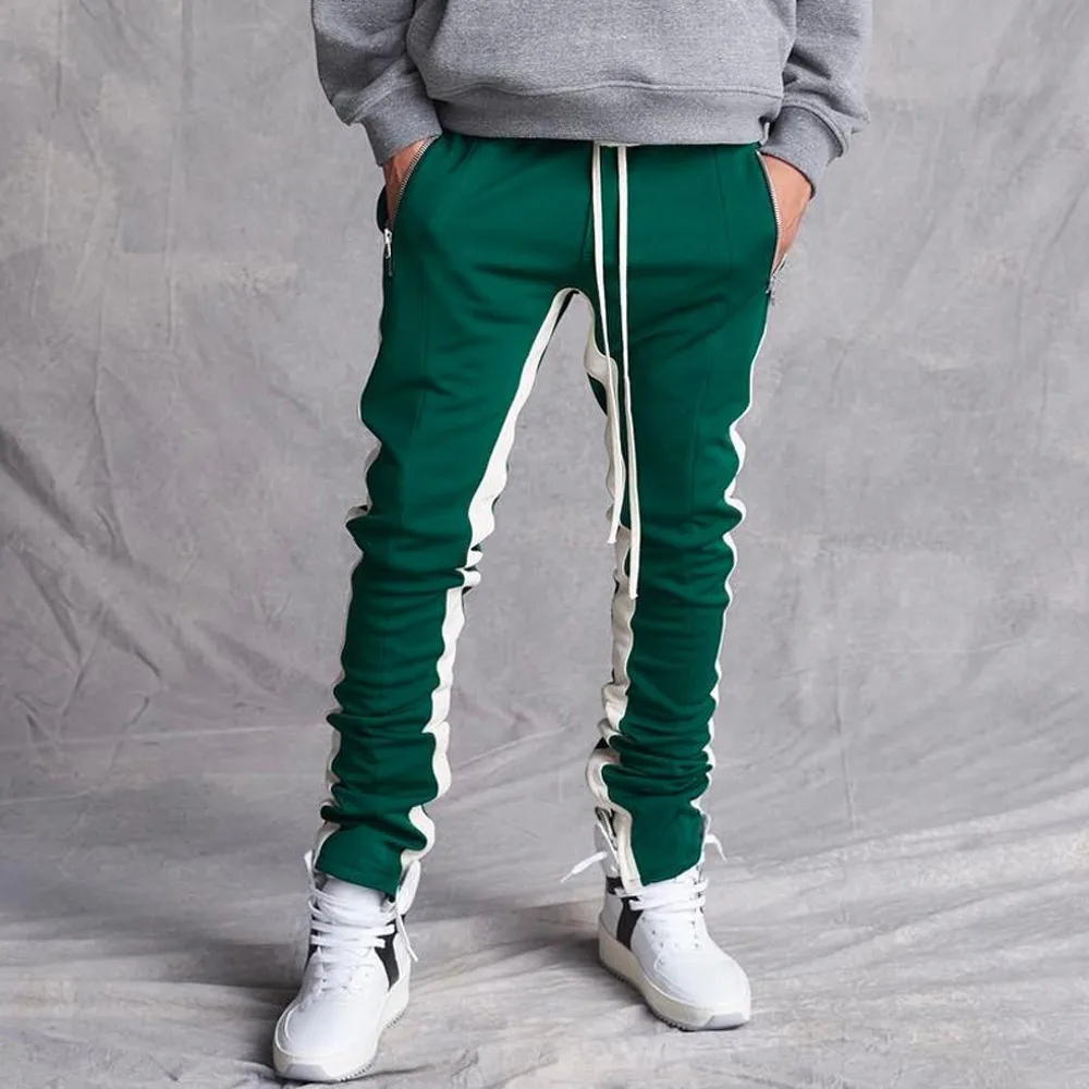 

Pants Men Spring summer Stylish and comfortable Stripe Pocket Overalls casual pants Pocket Sport Work Casual Trouser Pants c0313