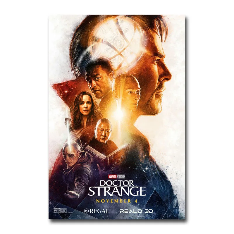 Art Silk Or Canvas Print Doctor Strange Movie Poster 13x20 24x36 inch For Room Decor Decoration-002 | Дом и сад