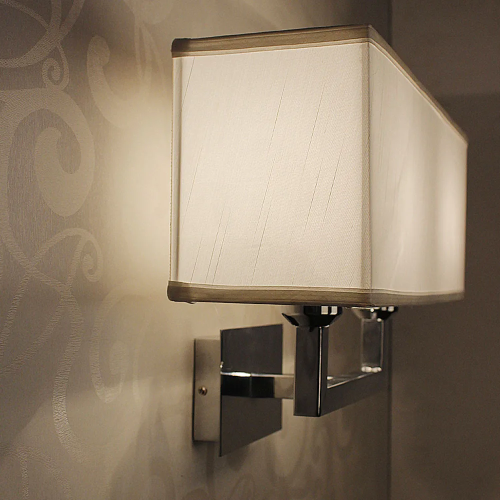 Novo Tecido Sombra Arandelas De Parede Luz Sala De Estar De Cama Novo Tecido Sombra Arandelas De Parede Luz Sala De Estar De Cama