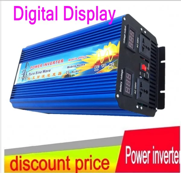 

Peak power 10KW with continues 5000W output Pure Sine Wave Inverter 12VDC to 110V~130V/220V~240VAC Super High Power