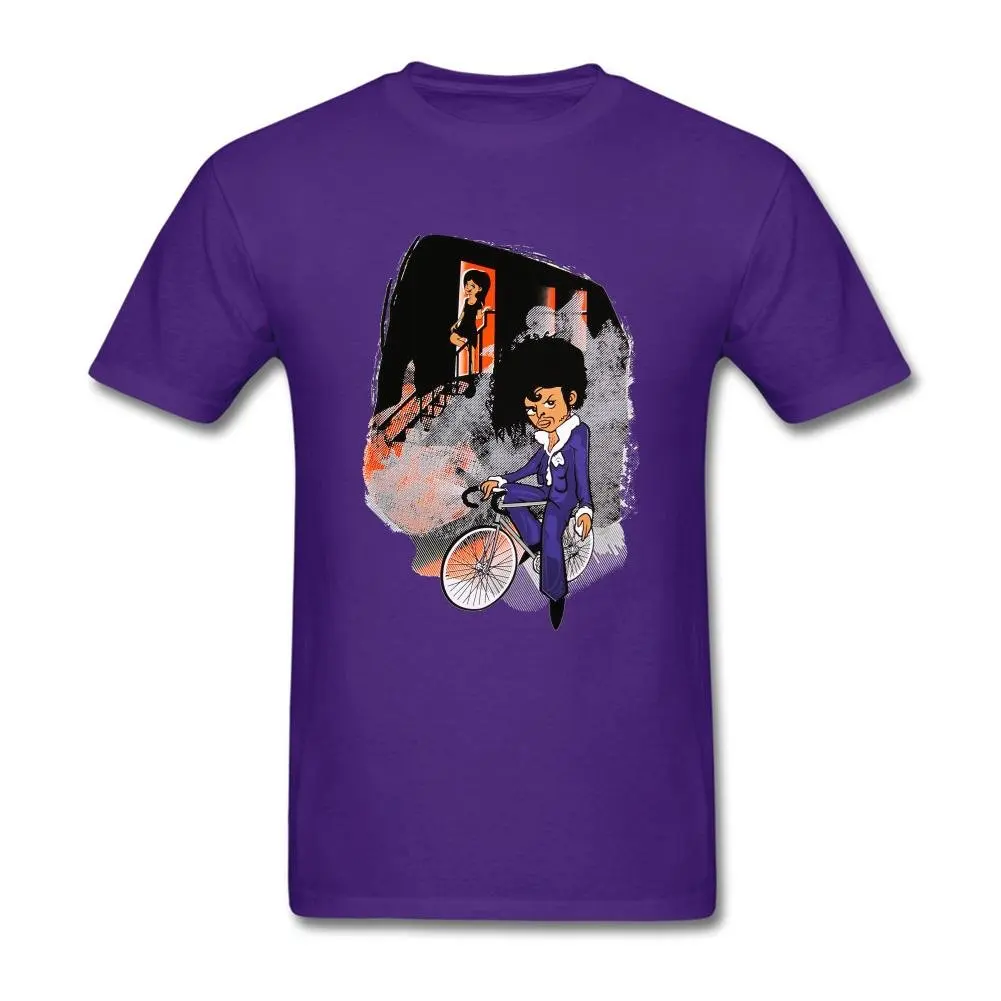 

Fashion Men T Shirt Free Shipping Top Tee New Men Cotton T-Shirt Men's Prince Purple Rain Cartoon Short Sleeve T-shirt