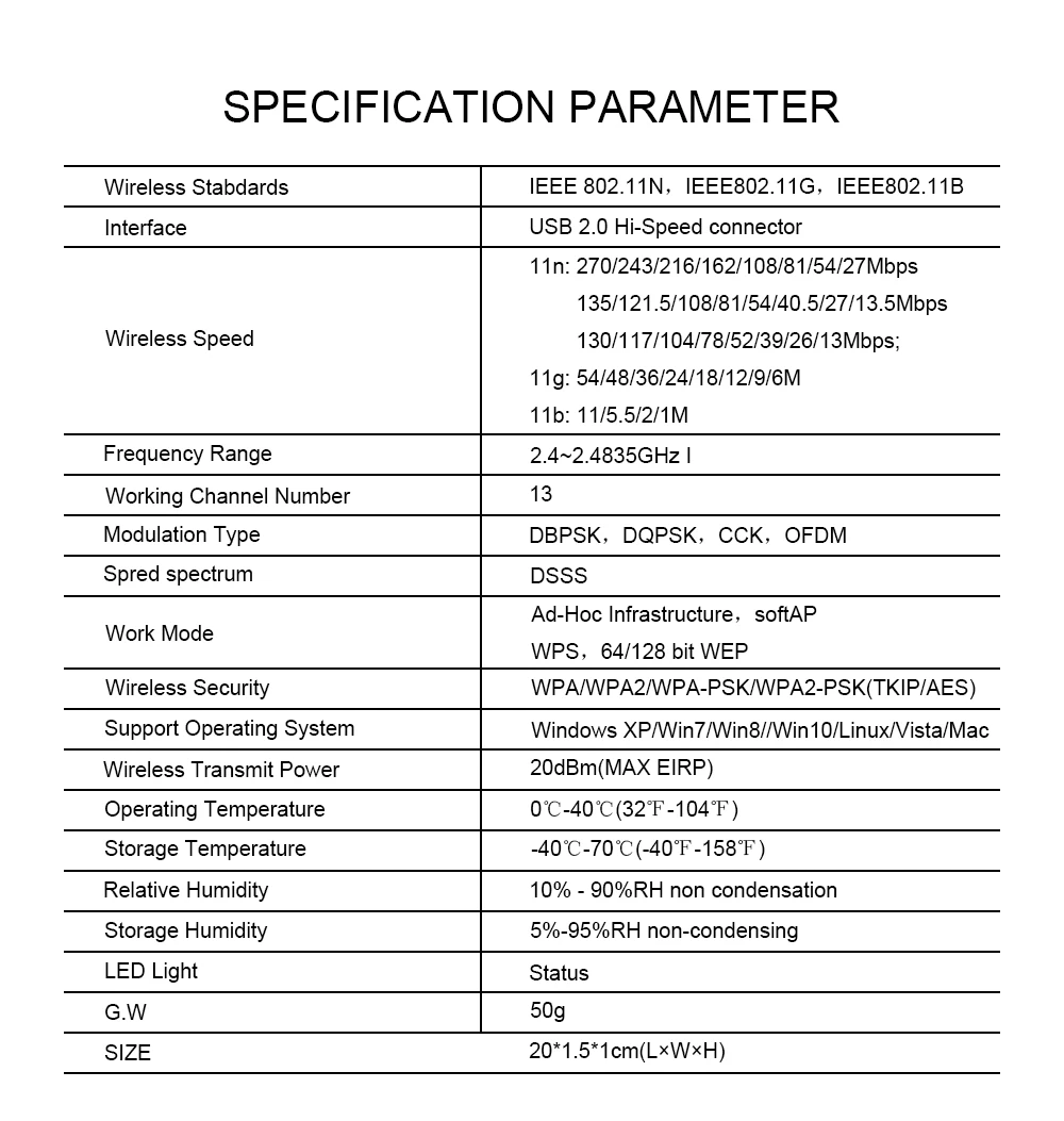 Usb wifi адаптер 150 Мбит/с высоким коэффициентом усиления 5dbi Wi-Fi антенна 802.11n дальний usb Wi-Fi приемник Ethernet Сетевая карта