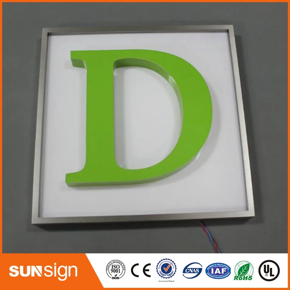 Custom acrylic 3D Dimensional Letters sign with LED light