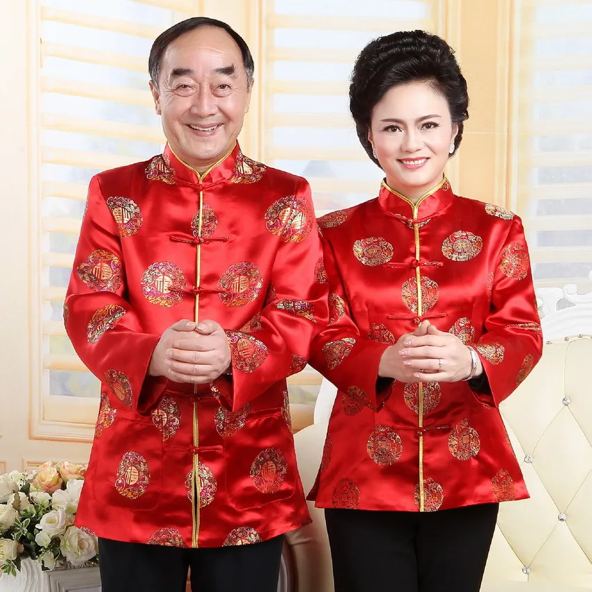 Традиционный костюм в стиле династии Тан Китайская одежда для мужчин и женщин с длинным рукавом Блузка рубашка Hanfu Униформа подарок на год День Рождения вечерние