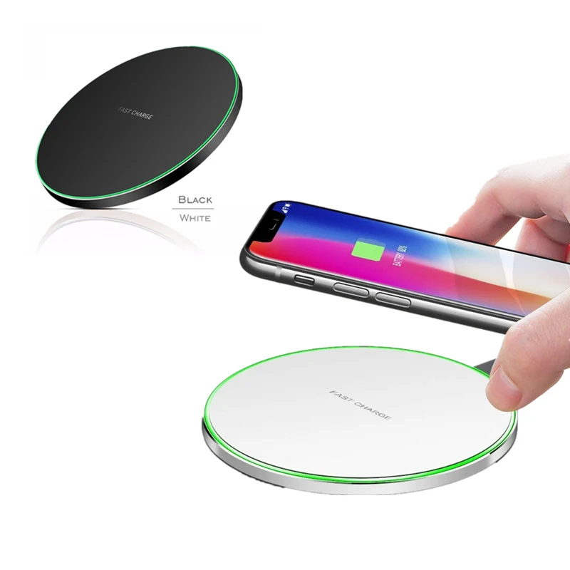 

QC3.0 Fast Charging Qi Wireless Charger Pad for Samsung Galaxy S10/S8/S7 Original Wireless Charging Dock for iPhoneX/XS/8/8Plus