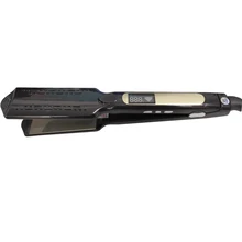 Модный турмалиновый керамический Профессиональный выпрямляющий утюжок с углом 230 градусов, прямой инструмент для укладки волос, черный утюжок