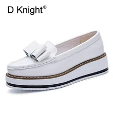 Галстук-бабочка Разделение кожаные ботинки-оксфорды Повседневное лоферы на плоской подошве Обувь с перфорацией типа «броги» Женская обувь без застежки на плоской подошве Винтаж обувь для женщин