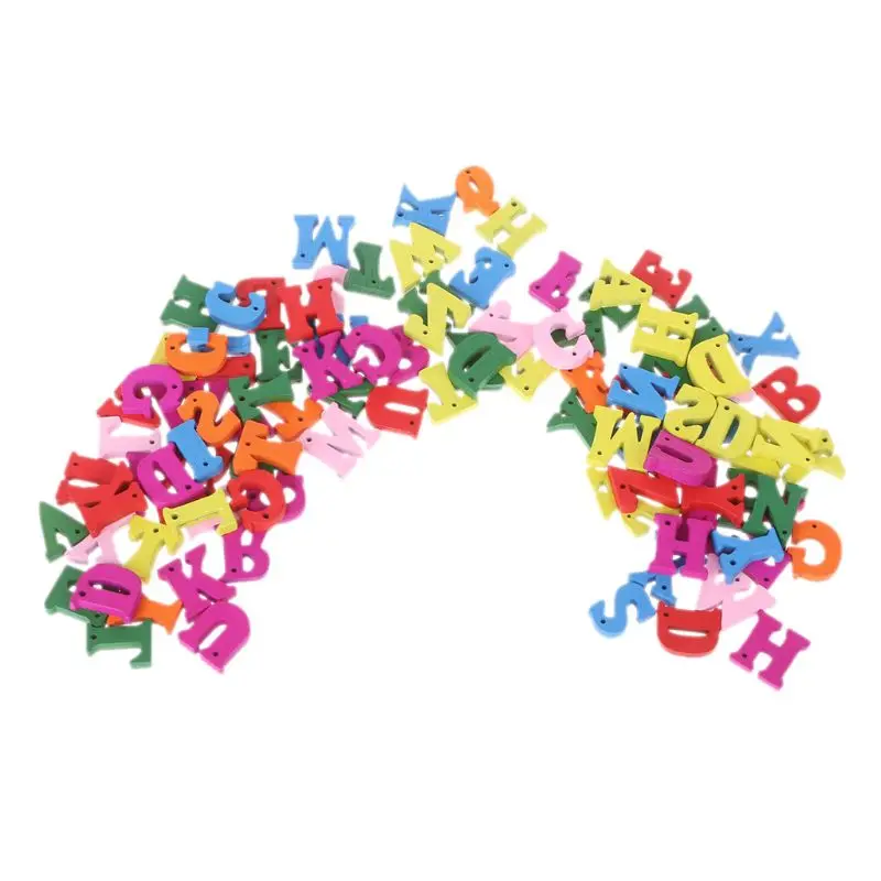 

200pcs Carft DIY Decoration Word Kid Education Toy Wooden Letter Alphabet