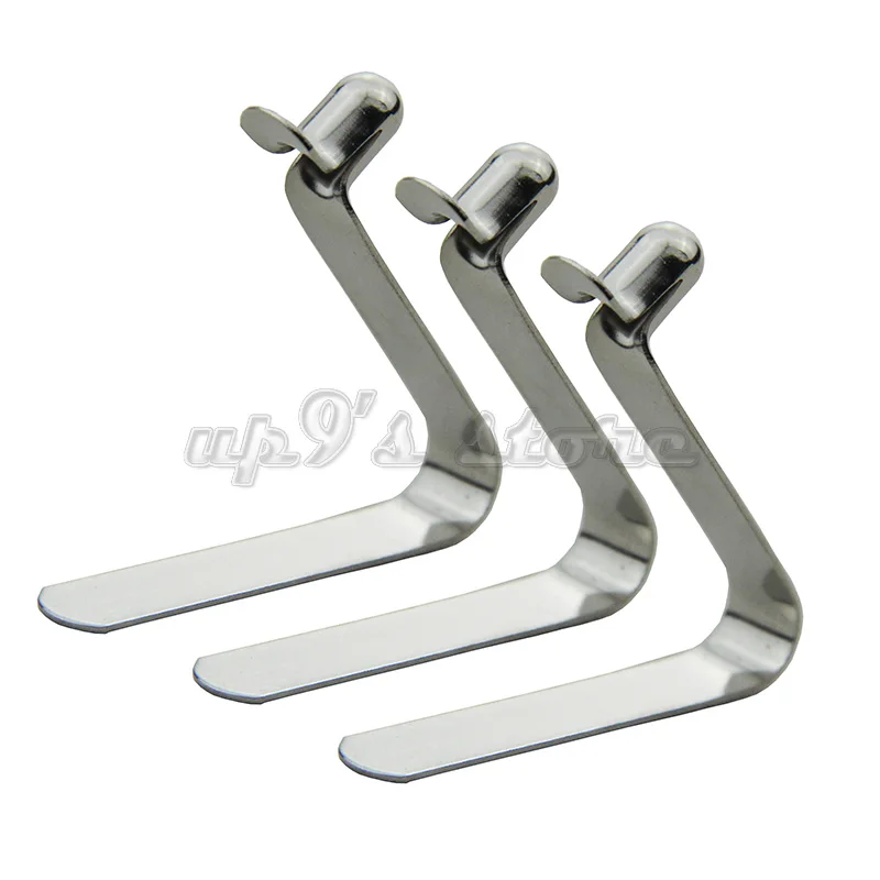 

100PCS 4/5/6/8MM Single Hollow Button Clips Kayak Paddle Snap Spring Clip Tent Pole Clips