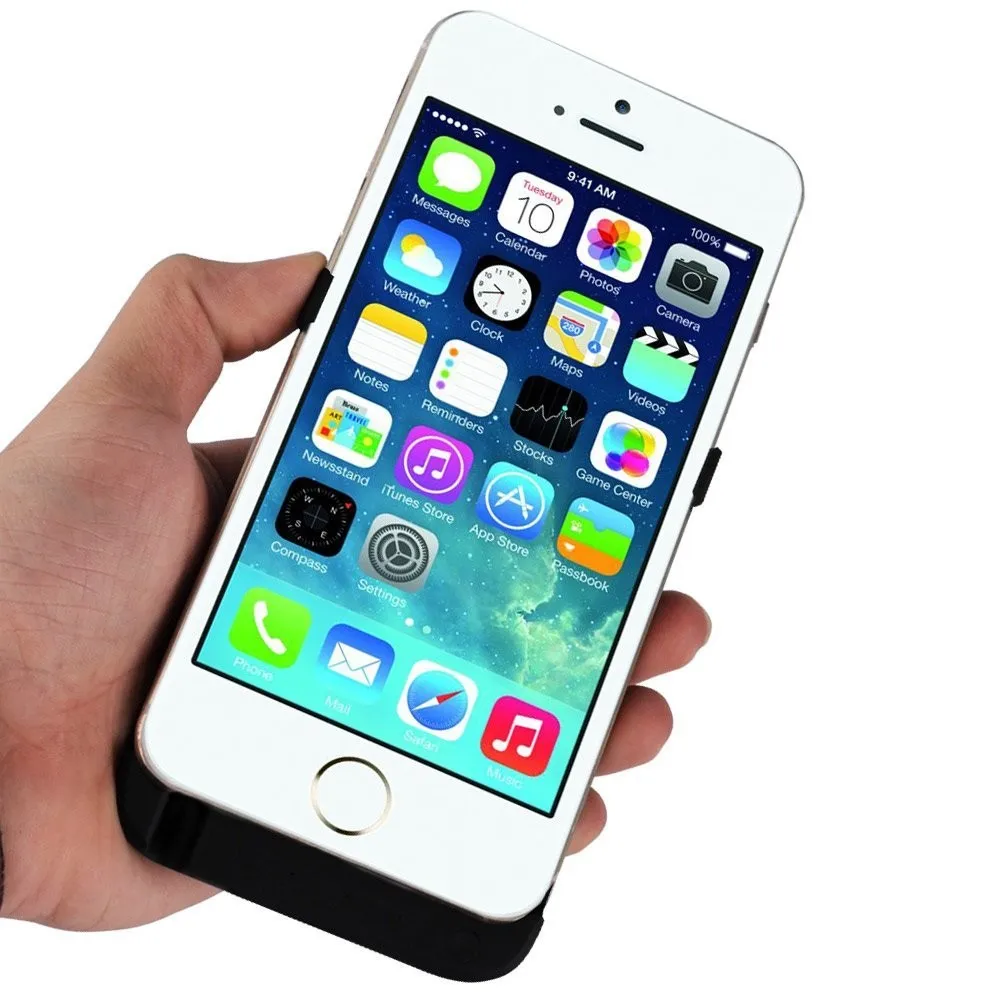 10000 мАч для iPhone 6 6S/ 6s Plus 5 чехол зарядного устройства запасной блок питания