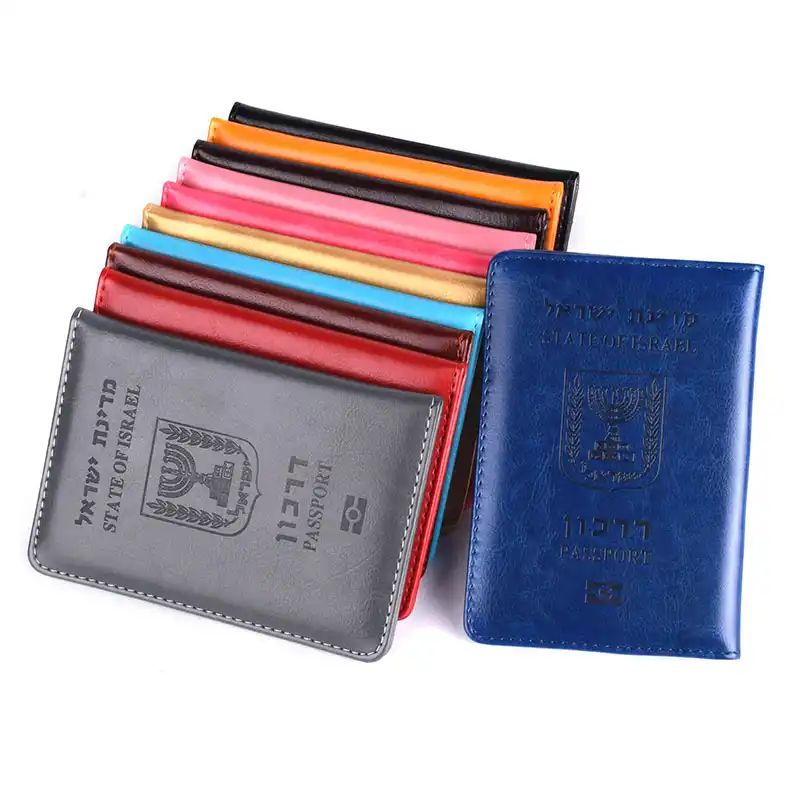 Pu Leather Israel Passport Holder Israeli Identification Cover ...