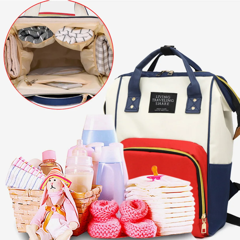 Большая вместительность, сумки для подгузников на молнии для мам, дорожные рюкзаки, сумки для мам, беременных женщин, детские подгузники, сумки для подгузников