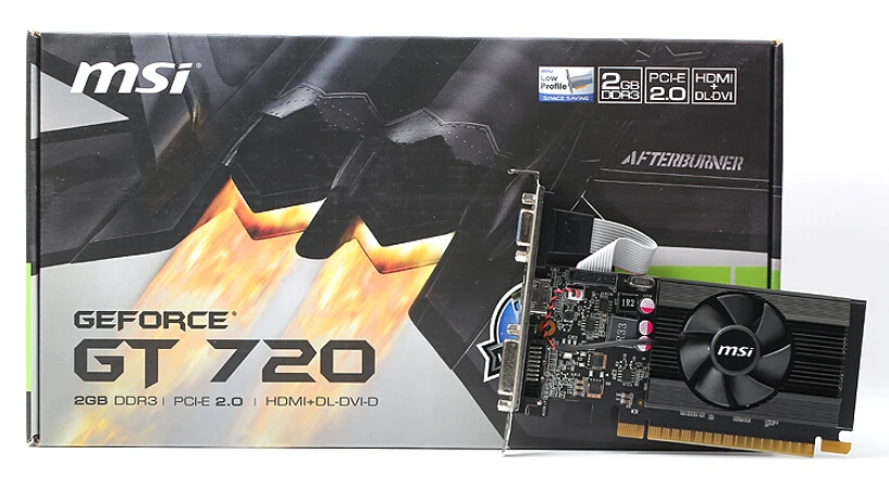  original  Desktop computer game graphics card for MSI N720-2GD3/LP GT720 video card free shipping 