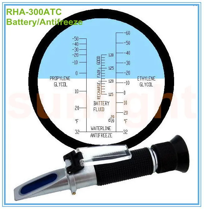 Флюоресцентный рефрактометр с жестким чехлом для переноски|antifreeze refractometer|refractometer