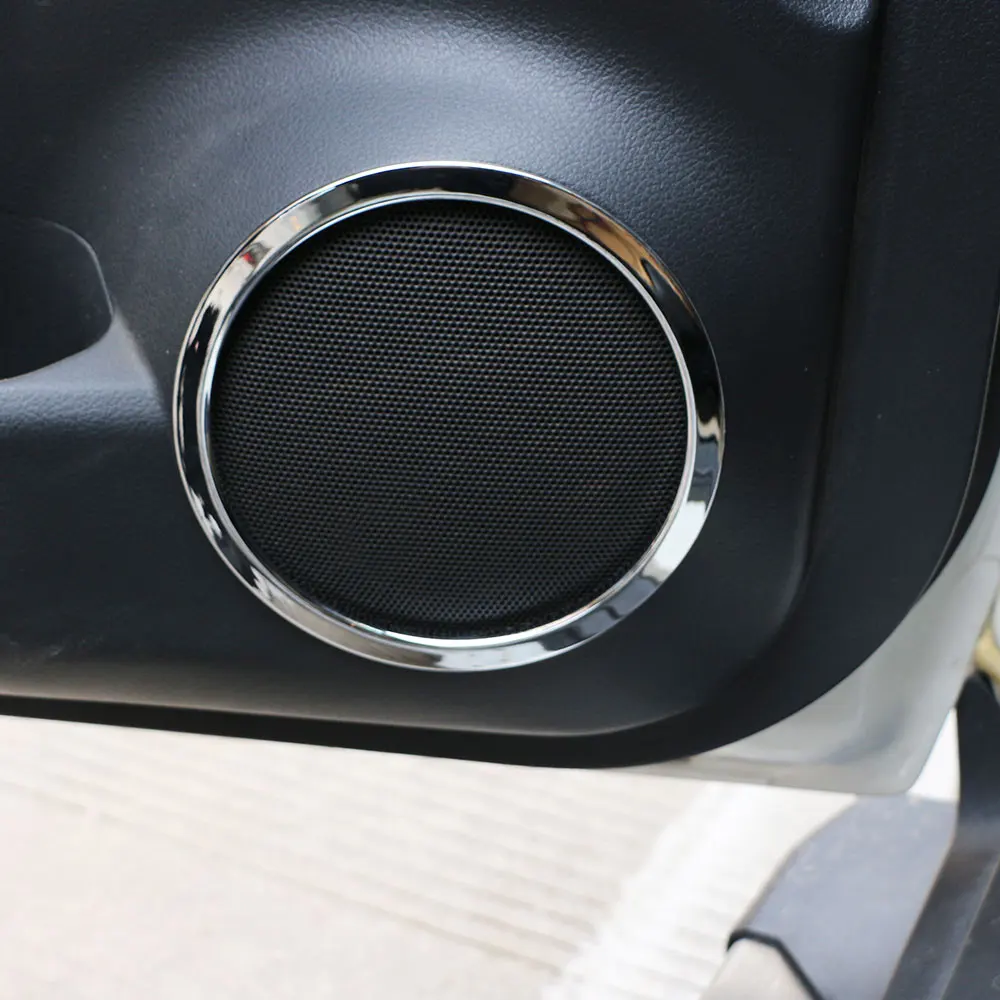 Car Door Speaker Ring Cover Speaker Decoration Trim Sticker for Nissan X Trail Xtrail Rogue T32