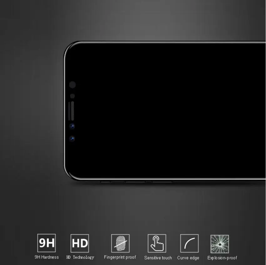 WLMLBU 6D изогнутый край Премиум для Apple iPhone X 10 стекло закаленное Полное покрытие 8 7 6