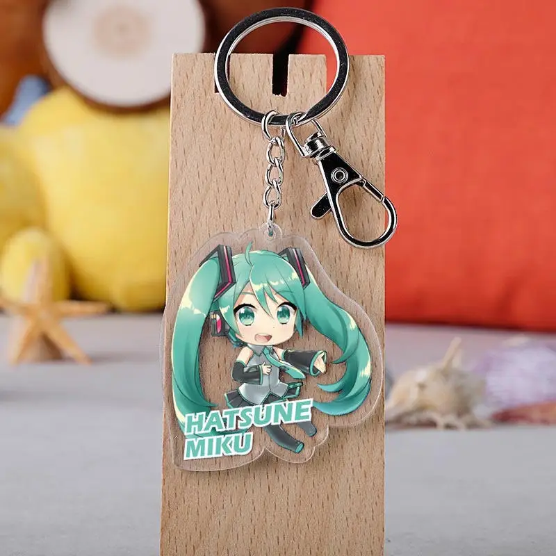 Японское аниме Hatsune брелок Мику мультфильм фигурка автомобиля брелок держатель брелок лучший друг Выпускной подарок на Рождество